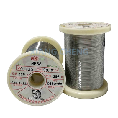NF38 Teor de níquel 50-55 PTC Fios de liga Ni-Fe para controlo preciso da resistência em termistores e sensores Resistência 0.38