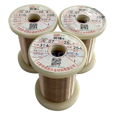 CuNi6 NC010 CuNi Liga de cobre de alta eficiência, liga de baixa resistência para aquecimento, para aquecimento eléctrico