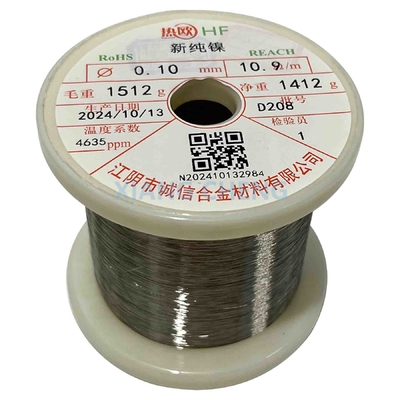 Fios de níquel puro N8 de alto desempenho para peças do motor e outros componentes expostos ao calor