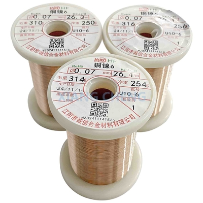 CuNi2 NC005 2.0802 fio de liga de cobre e níquel escolha ideal para propriedades elétricas moderadas